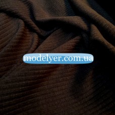 Ткань Трикотаж ангора рубчик (коричневый)